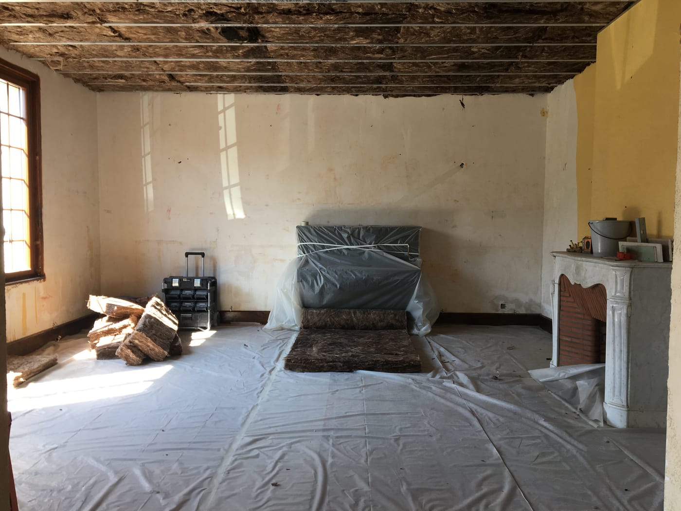 Maison de famille — le rez-de-chaussée — avant ou pendant les travaux