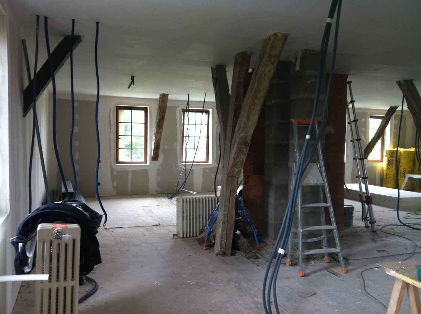 Maison de famille — l’étage avant travaux — Arzillières-Neuville