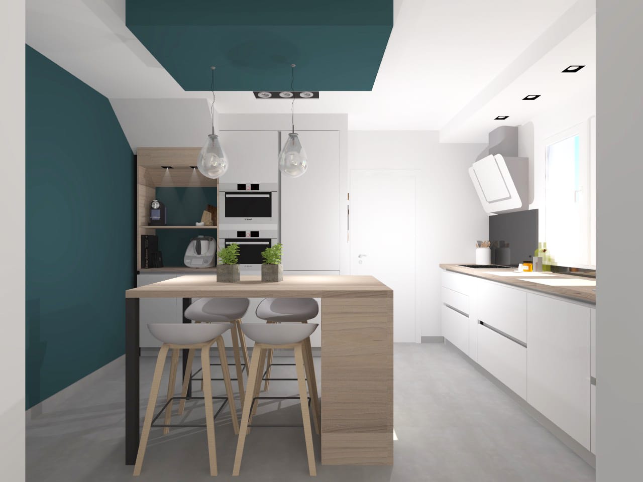 Perspective 3D du projet — À vos assiettes