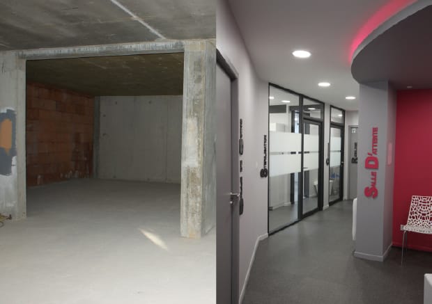 Aïe dentiste — avant ou pendant les travaux